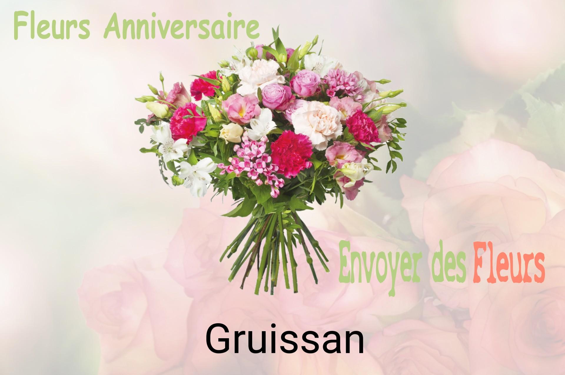 Bouquet de fleurs d’anniversaire livré à Gruissan