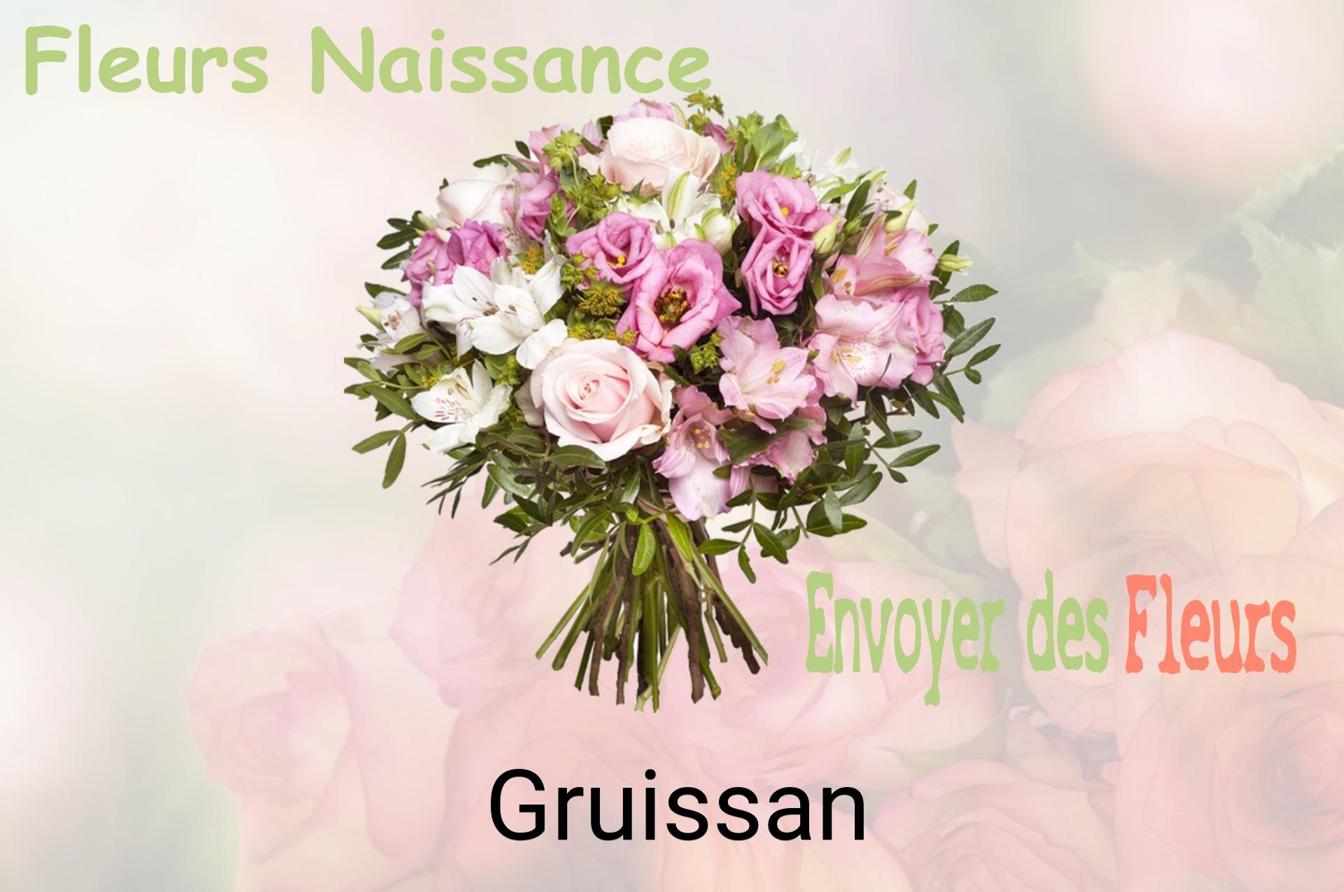 Bouquet de fleurs de naissance livré à Gruissan